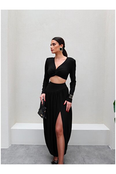 ESRAHELVACI Bustier Suit with Padded Shoulders