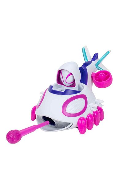 Marvel Ghost Spider Steps - Plastic Web Throwing Vehicle Series