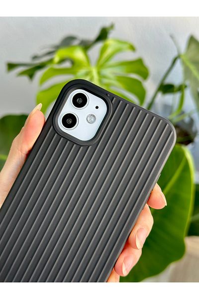 Go Aksesuar حافظة سيليكون غير لامعة مرنة متوافقة مع هاتف Iphone 11 ثلاثية الأبعاد