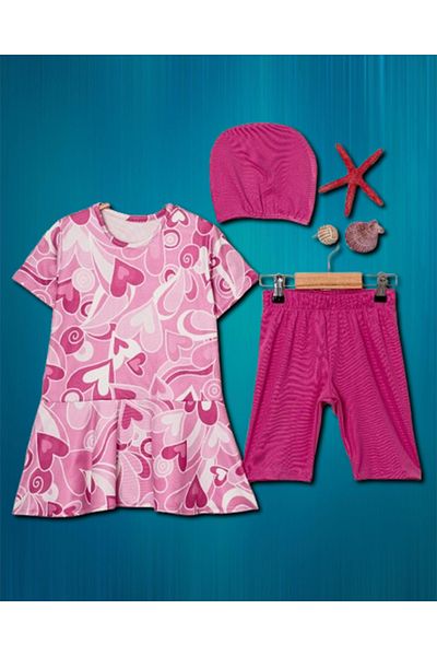 Elayza 3'Li Children's Set - Boneli Culverts with Shorts and Top