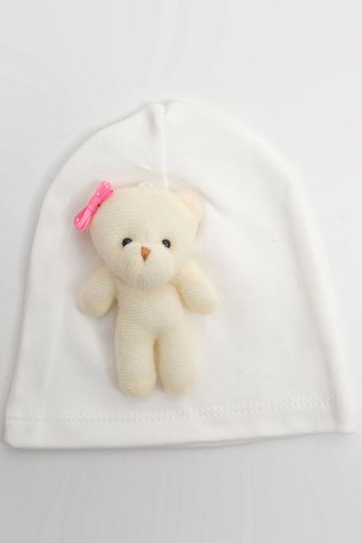 LOGO AKSESUAR Unisex Plush Bear Cotton Beret