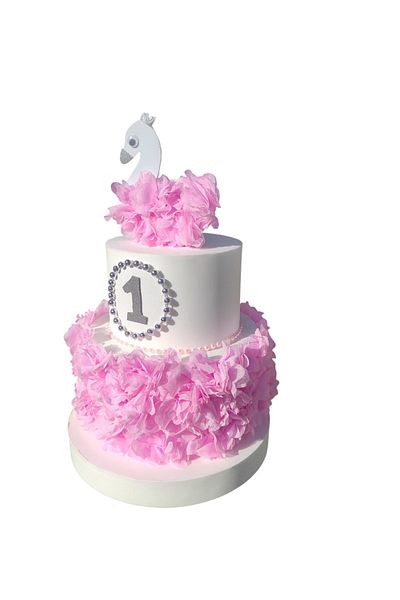 bizdenpastacılık Model Cake Swan Silver Color Design (the Upper Number Can Change, You Just Need to Post a Message)