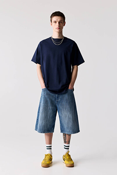 Pull & Bear Kısa kollu basic pamuklu t-shirt