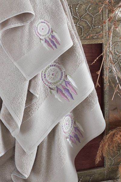 Ellia Soft Σετ πετσετών Dream Catcher 100% βαμβακερό |   Σετ Τουρκικού Μπάνιου σε κουτί |   Προίκα και πολυτελής πετσέτα μπάνιου