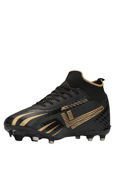 Liger High-Rise Football Boots - Turf and Astroturf Football Shoes Şareyi Black - Gold