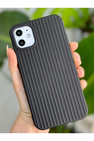 Go Aksesuar حافظة سيليكون غير لامعة مرنة متوافقة مع هاتف Iphone 11 ثلاثية الأبعاد