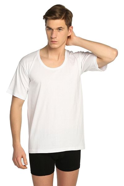 KEYAL Seher 6 Pack Open Collar Men's Undershirt
