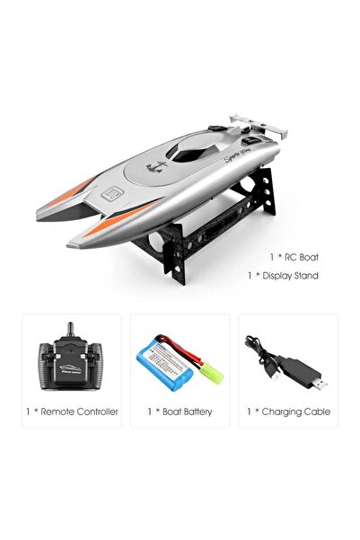 Zigver 25 Km/saat RC Tekne 2.4G Su Geçirmez Uzaktan Kumanda Gemi Radyo Yarış Teknesi Yüksek Hızlı Sürat Tek