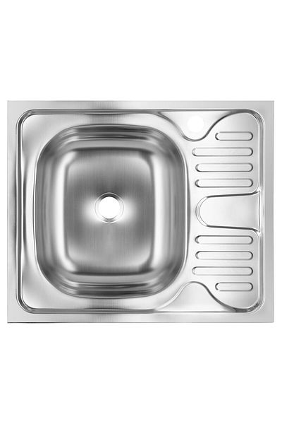 SANITEC Chiuveta bucatarie pentru masca SANITEC S402S, 60x50 cm, Cuva Stanga, 0.4 mm, Inox