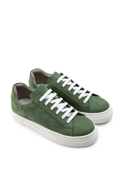Deery Genuine Suede Green Sneaker Women's Shoes