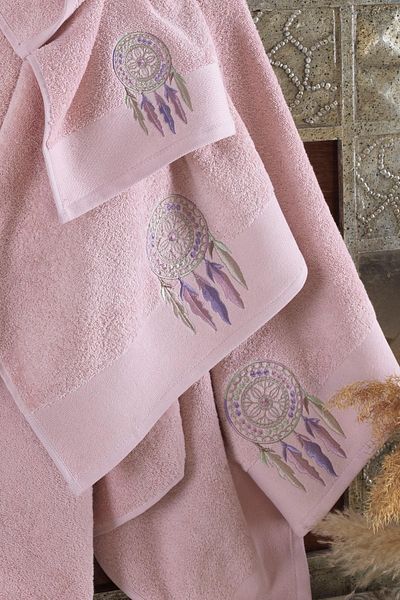 Ellia Soft Σετ πετσετών Dream Catcher 100% βαμβακερό |   Σετ Τουρκικού Μπάνιου σε κουτί |   Προίκα και πολυτελής πετσέτα μπάνιου