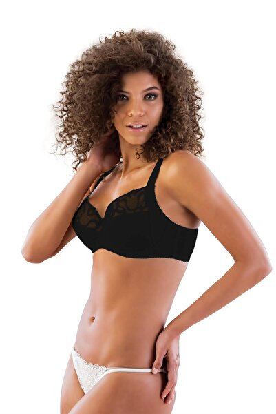 Emay Black Mi 113 D Underwire Gathering Bra