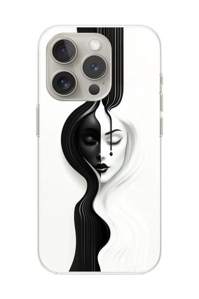 Dali Design حافظة شفافة متوافقة مع هاتف iPhone 13 Pro Max بتصميم جمالي للوجه 3