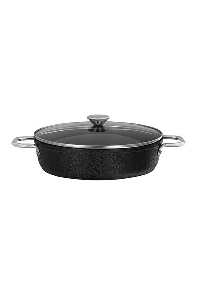 Madame Coco Noir Titanium Short Pot - Black - 28 cm