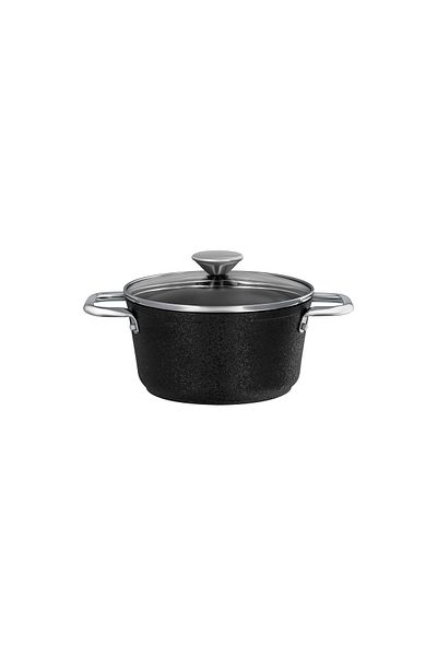 Madame Coco Noir Titanium Deep Pot - Black - 18 cm