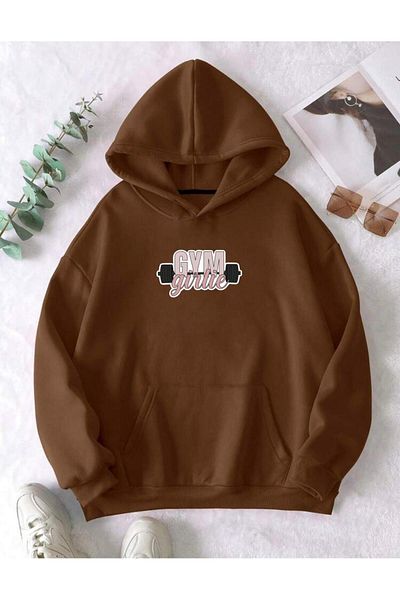 RPT MODA СУИТШЪР С КАЧУЛКА, ОБЩ, УДОБЕН, КРОЙКА И ПРИНТ ЗА СПОРТ