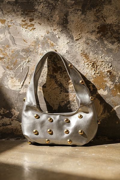 Çantacımstore Women's Silver-Studded Handbag 040325