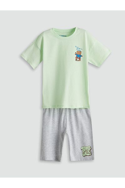 LC Waikiki Σετ πιτζάμες με στάμπα για αγόρια New Season Cute Bear - S5FE67Z1