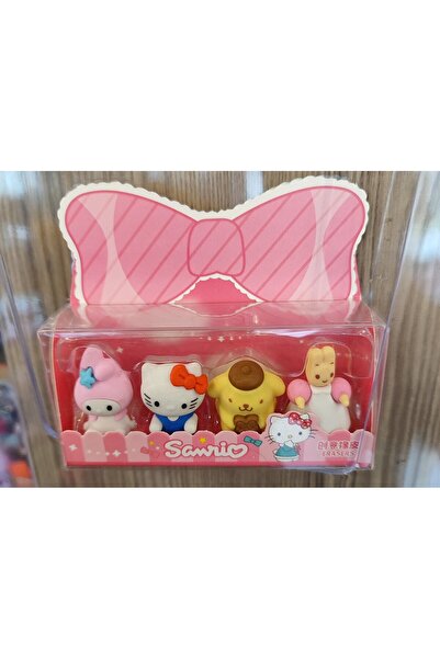 bundle island 3 упаковки набір з 4 гумок з фігурками персонажів My melody, hello kitty sanrio AD989233