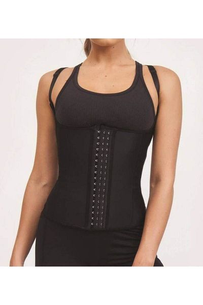MİSTİRİK Trigoso Model Postpartum 4-Stage Preventing Sagging After Liposuction Hanger Latex Black Color
