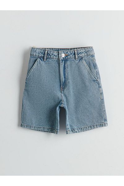 LC Waikiki Sort de jeans pentru fete cu talie elastică reglabilă de sezon nou - S5BK33Z4