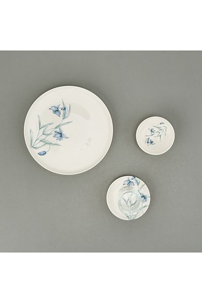 İpek Porselen Toledo 29 Prc - Digital Breakfast Set, Iris Silk
