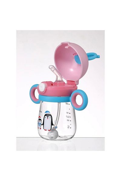 Rovco Vagonlife Children's Water Bottle with Straw B1030 220 ml 6 Months