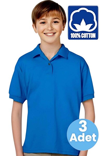 Tezzgelsin Uniformă școlară pentru băieți, tricou piese, guler polo, bumbac 1...