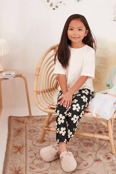 Daisy Dolly Girl's Heart Patterned Cotton Fit Tracksuit Set