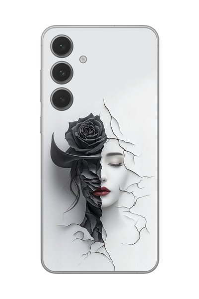 Dali Design حافظة شفافة متوافقة مع هاتف Samsung Galaxy S24+ بتصميم جمالي للوجه 4