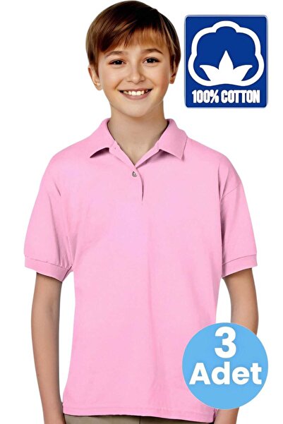 Tezzgelsin Uniformă școlară pentru băieți, tricou piese, guler polo, bumbac 1...