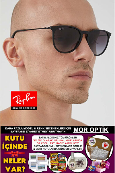 Ray-Ban Mor Optik Rb4171 622/8g (54 SİZE) 145 Unisex Erika Rubber Mat Siyah