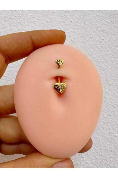 Arescollection 316l cerrahi çelik sev beni göbek piercingi