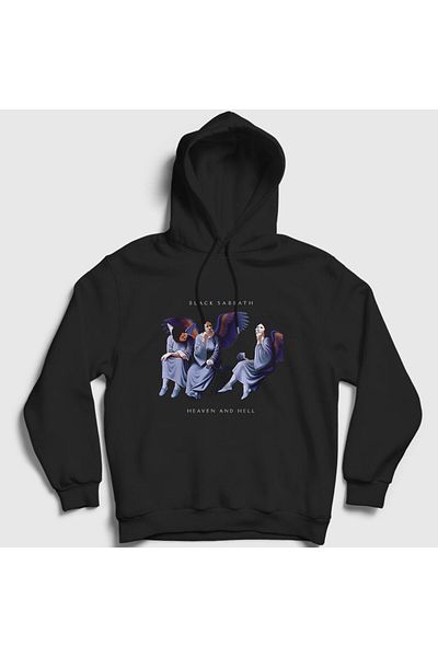 Presmono Φούτερ Sabbath Unisex Μαύρη κουκούλα - 17721tt