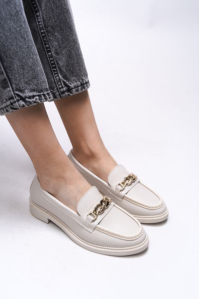 Riccon Γυναικείο Μπεζ Skin Loafer Criscerys 0012500