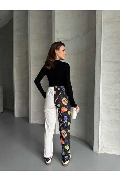 RPT MODA ΨΗΦΙΑΚΗ ΕΚΤΥΠΩΣΗ ΔΙΠΛΟ ΧΡΩΜΑΤΟΣ ΜΕ ΜΟΤΙΒΟ ΆΝΕΤΟ ΜΕ ΨΗΛΟΜΕΣΟ JOGGER ΦΟΥΤΕΡ