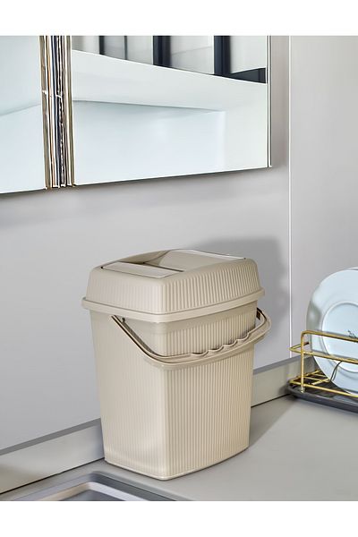 ASlife Home Κάδος απορριμμάτων μπάνιου κουζίνας μεταφοράς 5 λίτρων