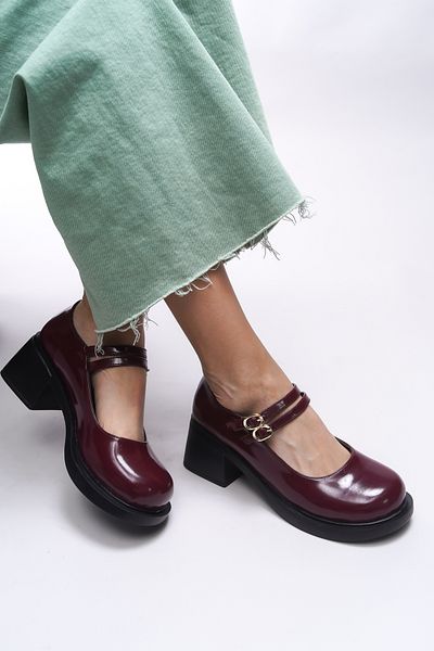 Riccon Merlyrra Women's Loafer 0012502   Burgundy Patent Leather