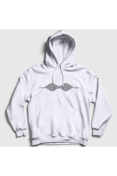 Presmono Am Arctic Monkeys Unisex Φούτερ με λευκή κουκούλα - 12538tt