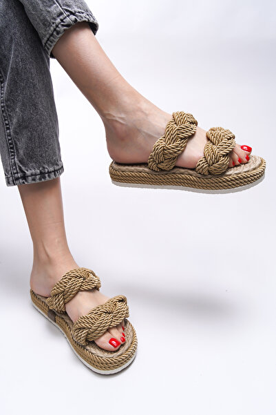 Riccon Γυναικείες παντόφλες Elystala 0012103   Χρυσός