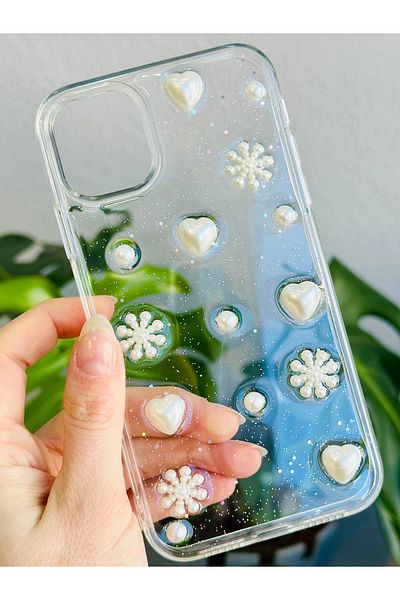 Go Aksesuar حافظة سيليكون مرنة بتصميم ندفة الثلج المتوافقة مع هاتف Iphone 11 مع لعبة