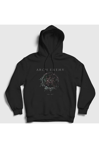 Presmono Унисекс суитшърт с качулка Eye Arch Enemy, черен - 11572tt