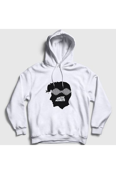 Presmono Φούτερ Arctic Monkeys Unisex με λευκή κουκούλα - 13676tt