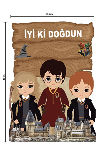 Big Party Dekoratif Kişiye Özel Ayaklı Pano Seti Harry Potter 3 Parça