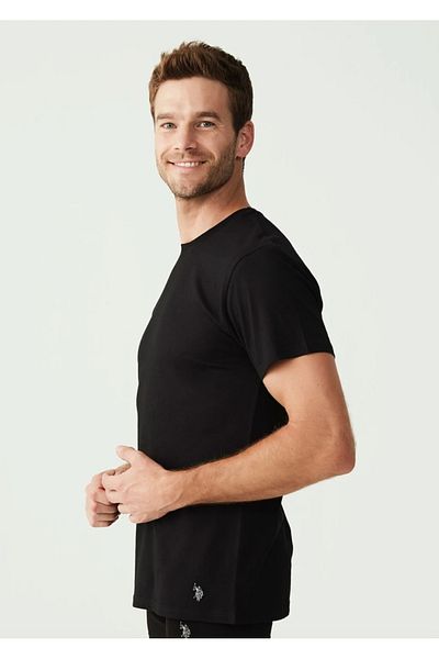U.S. Polo Assn. Men'S, Licensed, Uspa, 47% Modal, 47% Cotton, 6% Elastane, 2-Pack Round Neck Short Sleeve Tank Top