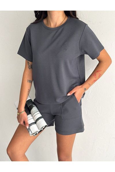 Pimody Women's Modal Oys Fabric Shorts Suit