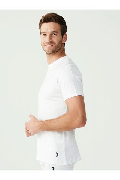 U.S. Polo Assn. Men'S, Licensed, Uspa, 47% Modal, 47% Cotton, 6% Elastane, 2-Pack Round Neck Short Sleeve Tank Top