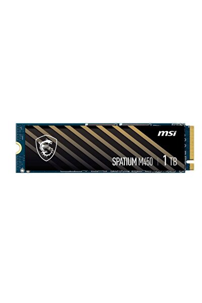 MSI Spatıum M450 Pcıe 4.0 Nvme M.2 1tb V1 Okuma 3400mb / Yazma 2400mb Ssd
