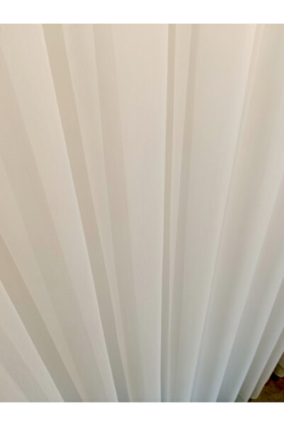 KN Tekstil 1*3 sık pile kırık beyaz düz sade tt zemin