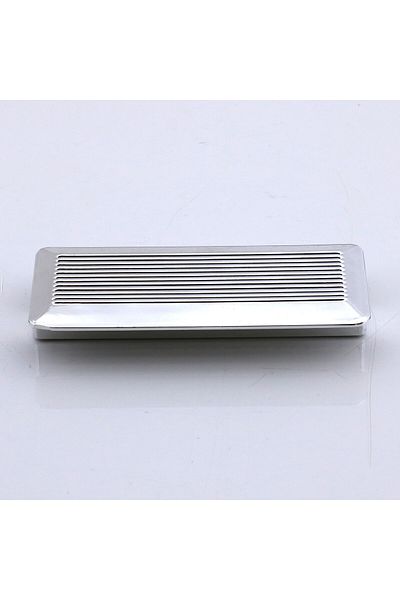 Badem10 Mâner din plastic argintiu Elite 64 mm Mobilier de bucătărie Sertar Bucătărie Dulap Dulap Mânere Capac Mâner 6,4 cm